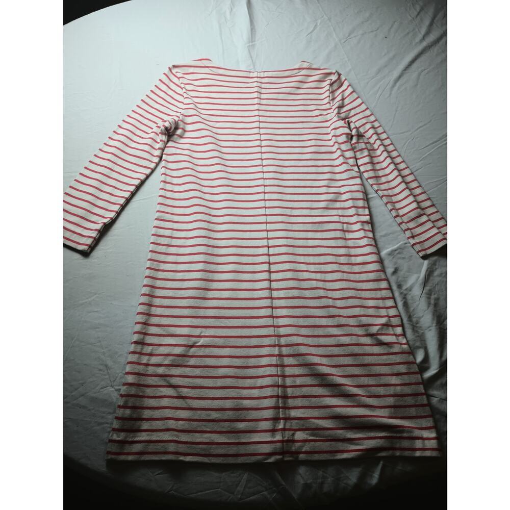 J.Crew Red White Striped Mini Dress Long sleeve‎ Women Size XS